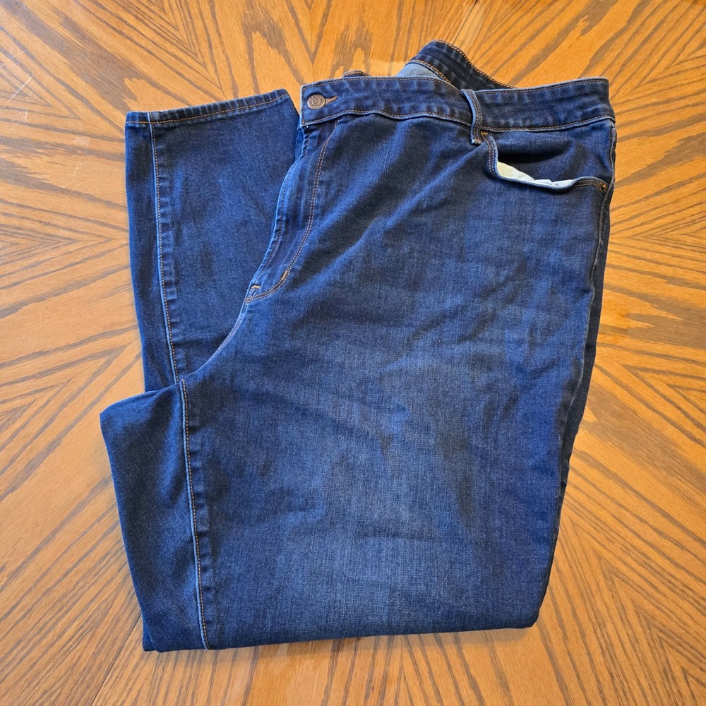 Old Navy MidRise Pop Icon Skinny Jeans Size 28 Plus Size Dark Wash Stretch Denim